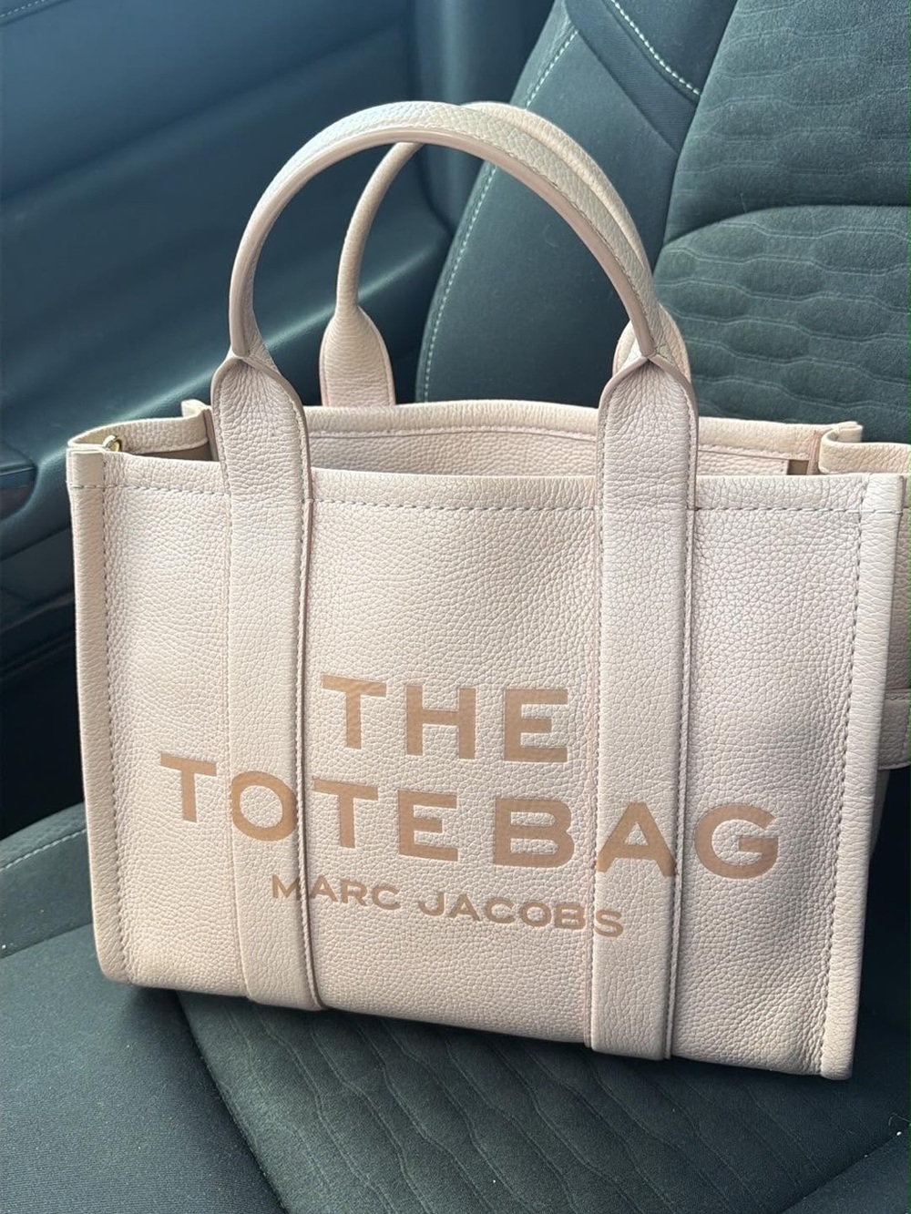 Authentic Marc Jacobs medium The Tote Bag in rose leather